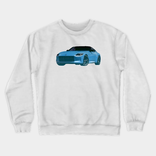 Nissan 400Z Cyan Crewneck Sweatshirt by gtr